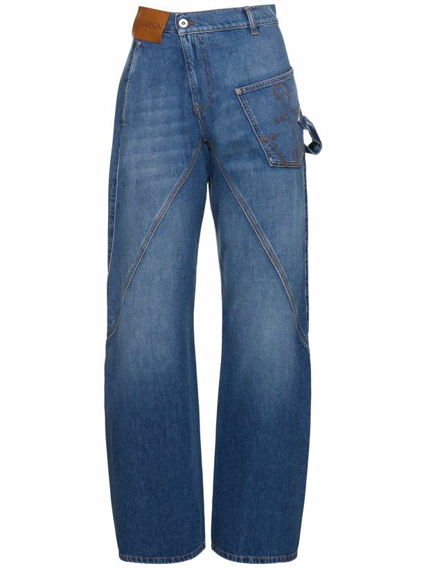 Photo: JW ANDERSON Twisted Denim Workwear Wide Jeans