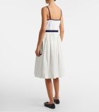 Prada Cotton and linen midi dress