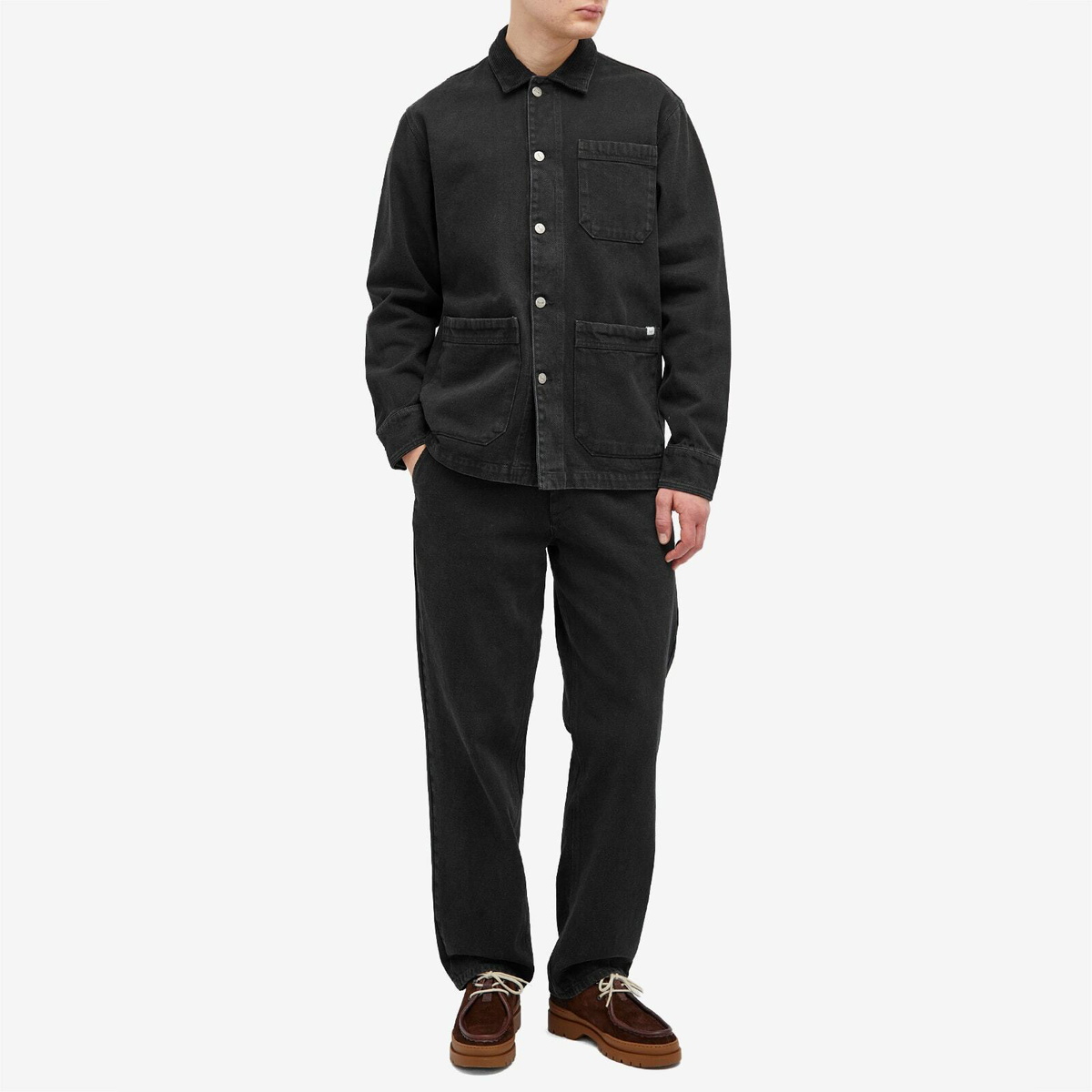 Foret Men's Clay Denim Pants in Washed Black