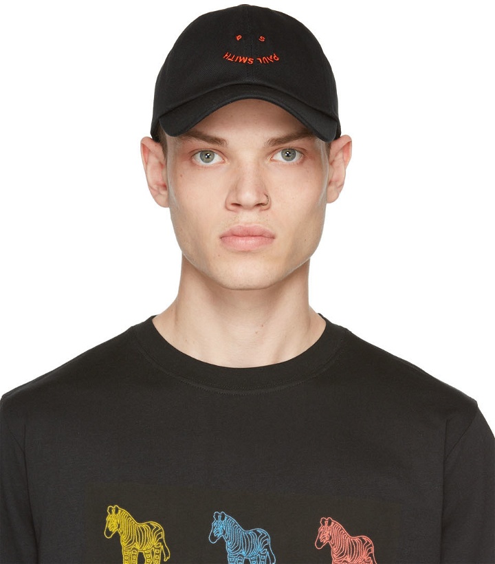 Photo: PS by Paul Smith Black Smile Cap