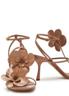 Zimmermann Orchid 85 Leather Sandals Tan