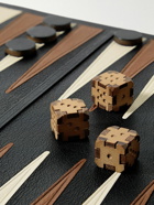 Métier - Full-Grain Leather Backgammon Set - Black