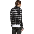 Balmain Black and White Checked Tweed Jacket