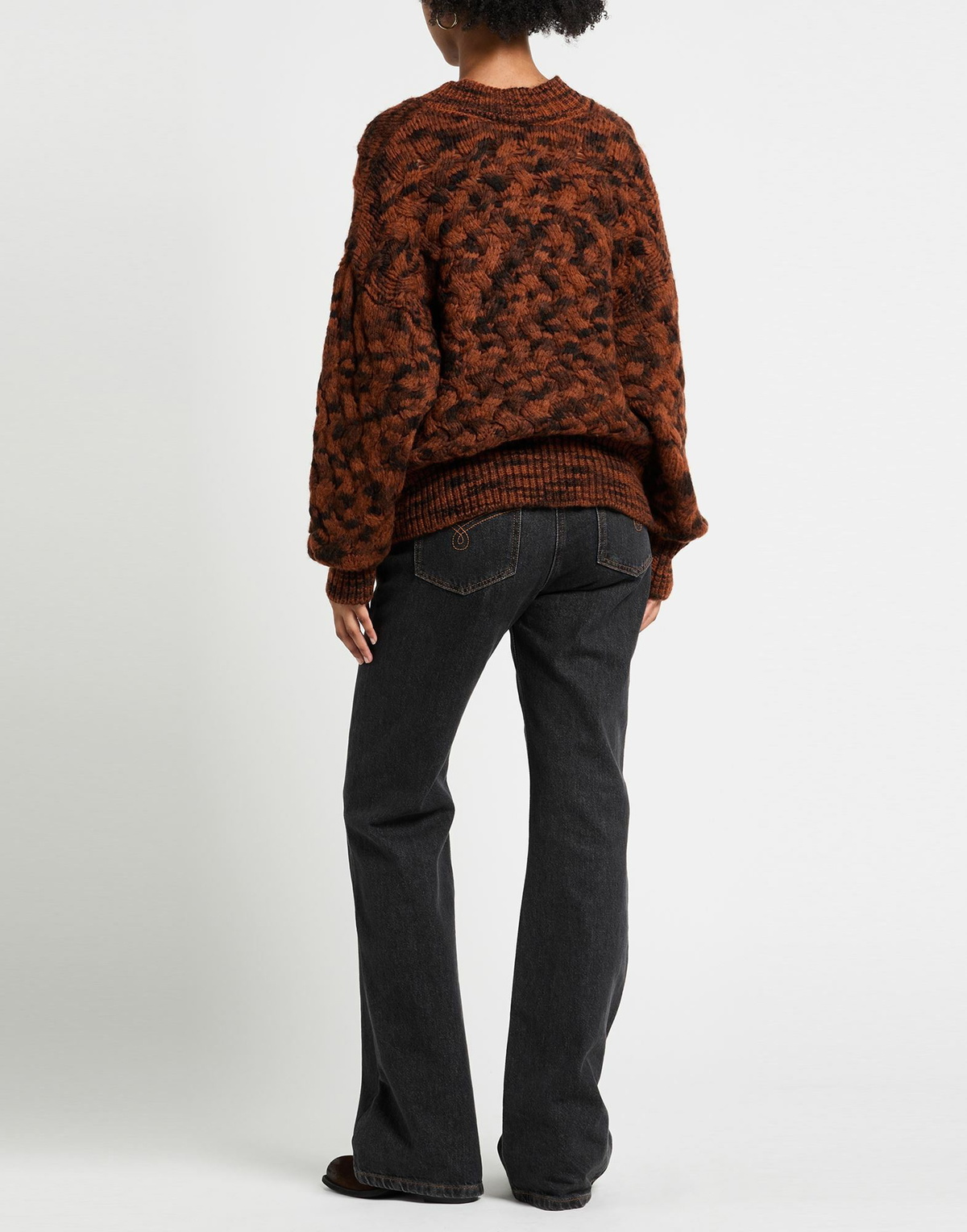 Manila Grace Womens Sweater in Brown