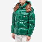 Moncler Men's Karakorum Down Filled Nylon Jacket in Green