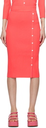 rag & bone Pink Asher Button-Up Midi Skirt