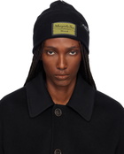 MM6 Maison Margiela Black Access Labels Story Beanie