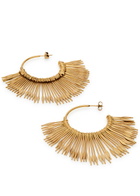 Isabel Marant Aria Fringed Hoop Earrings - Brass - One Size