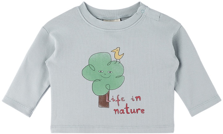 Photo: The Campamento Baby Blue 'Life In Nature' Long Sleeve T-Shirt