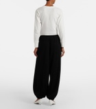 The Row Fiamma cotton, cashmere, and silk sweatpants