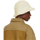 Stussy Off-White Sherpa Fleece Bucket Hat