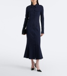 Mugler Wool-blend shirt dress