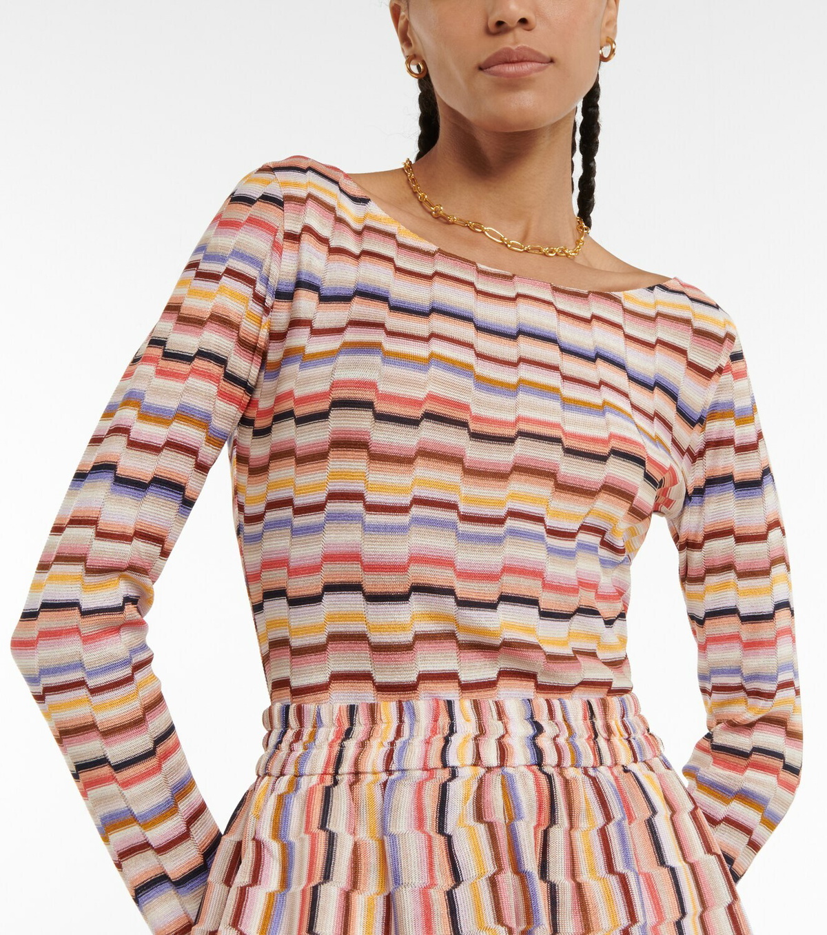 Missoni Mare Zig Zag Knit Minidress Missoni Mare