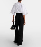 Fforme Maud cotton and linen wide-leg pants