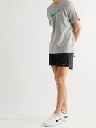 NIKE RUNNING - Flex Stride Run Division Crinkled Stretch-Nylon and Shell Shorts - Black