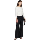 St. Agni White Soft Jersey Ballerina Long Sleeve T-shirt