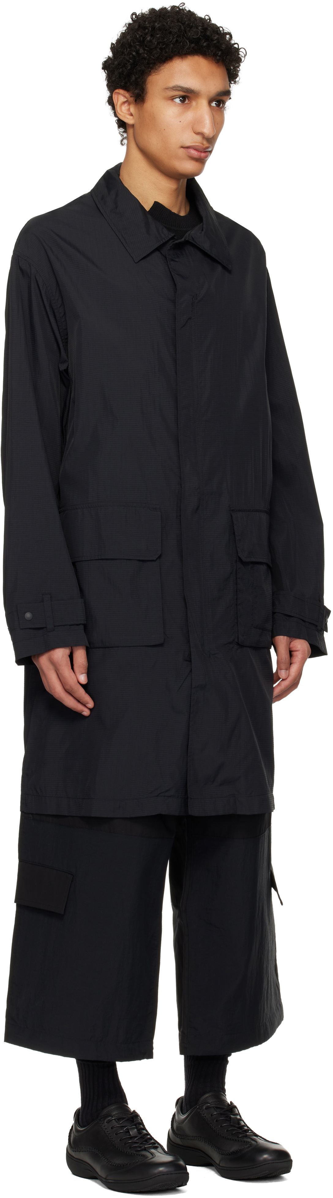 Y-3 Black Nylon Parka