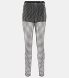 Prada Embellished mesh pants