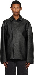 032c Black Diamond Leather Jacket
