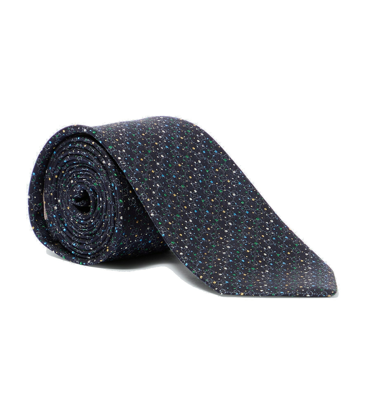 GUCCI - Logo-Print Silk Crepe de Chine Pocket Square Gucci