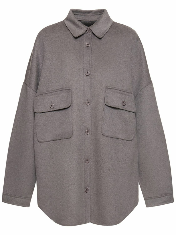 Photo: THE FRANKIE SHOP Dallas Wool Overshirt