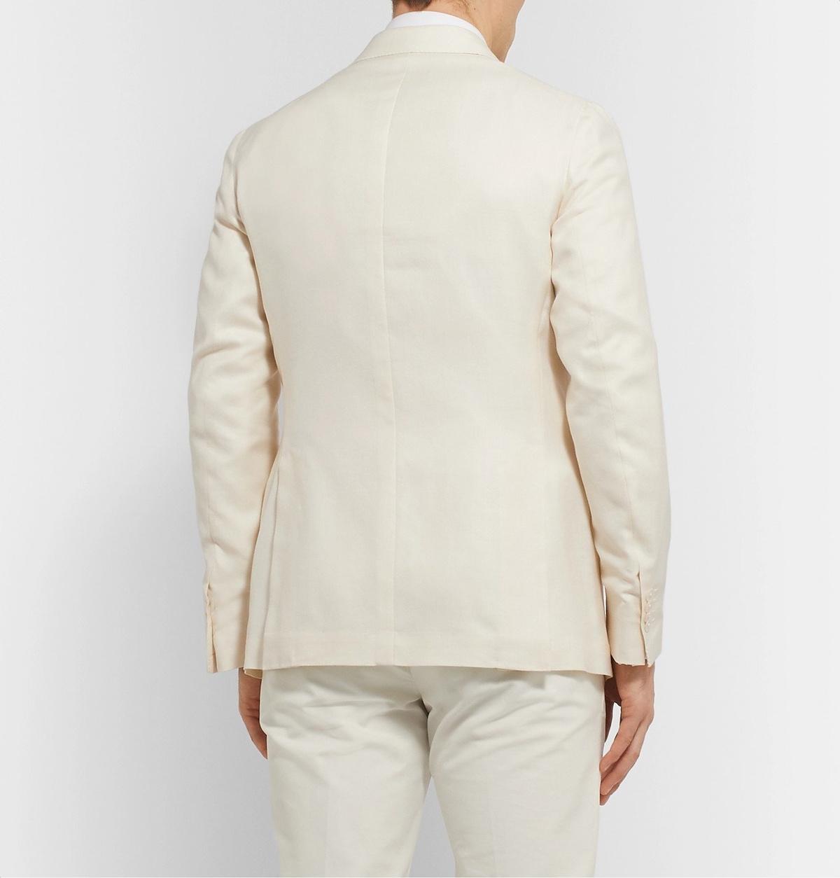 De Petrillo - Slim-Fit Wool, Silk and Linen-Blend Suit Jacket