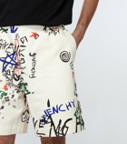 Givenchy - Printed fleece Bermuda shorts