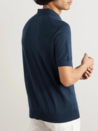 Zegna - Cotton Polo Shirt - Blue