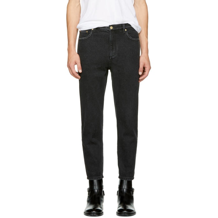 Photo: 3.1 Phillip Lim Black Tapered Cropped Jeans 