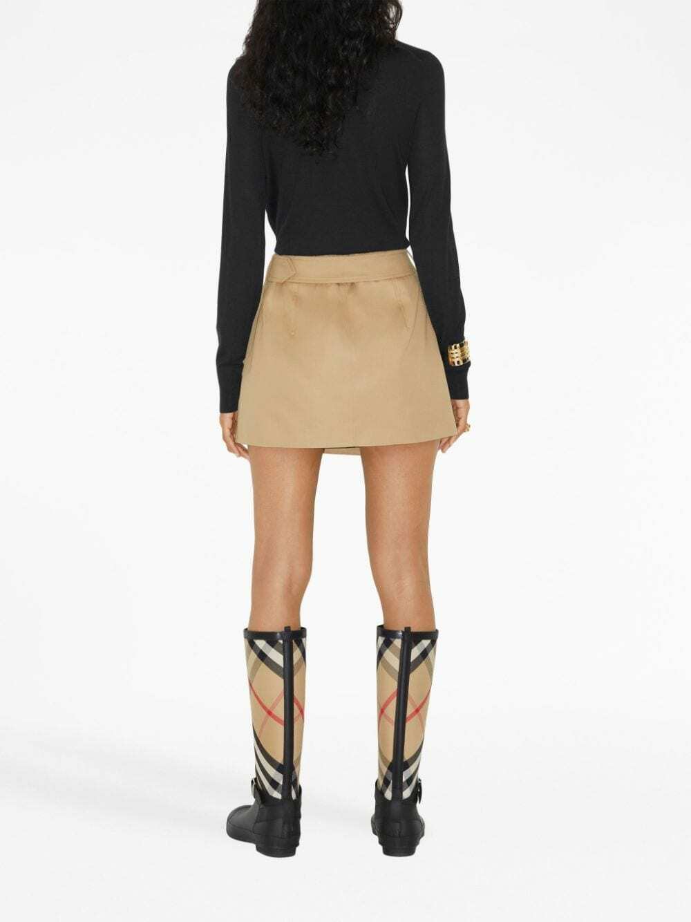 BURBERRY - Cotton Mini Skirt Burberry