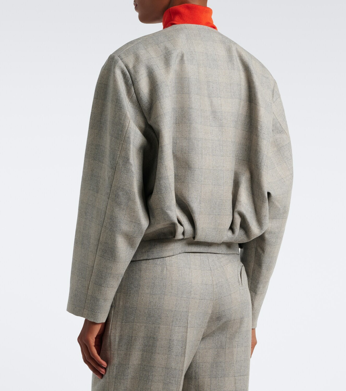 Blazé Milano Altai checked wool, silk, and cashmere jacket