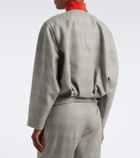 Blazé Milano Altai checked wool, silk, and cashmere jacket