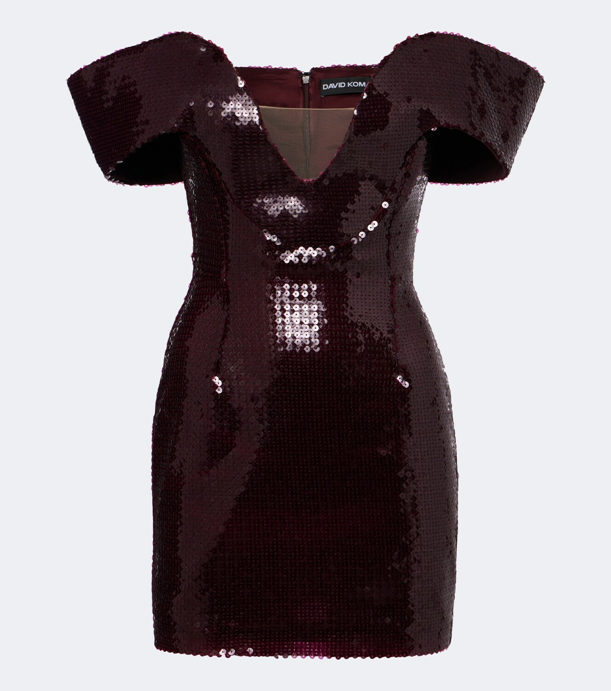 David Koma Sequined off-shoulder minidress