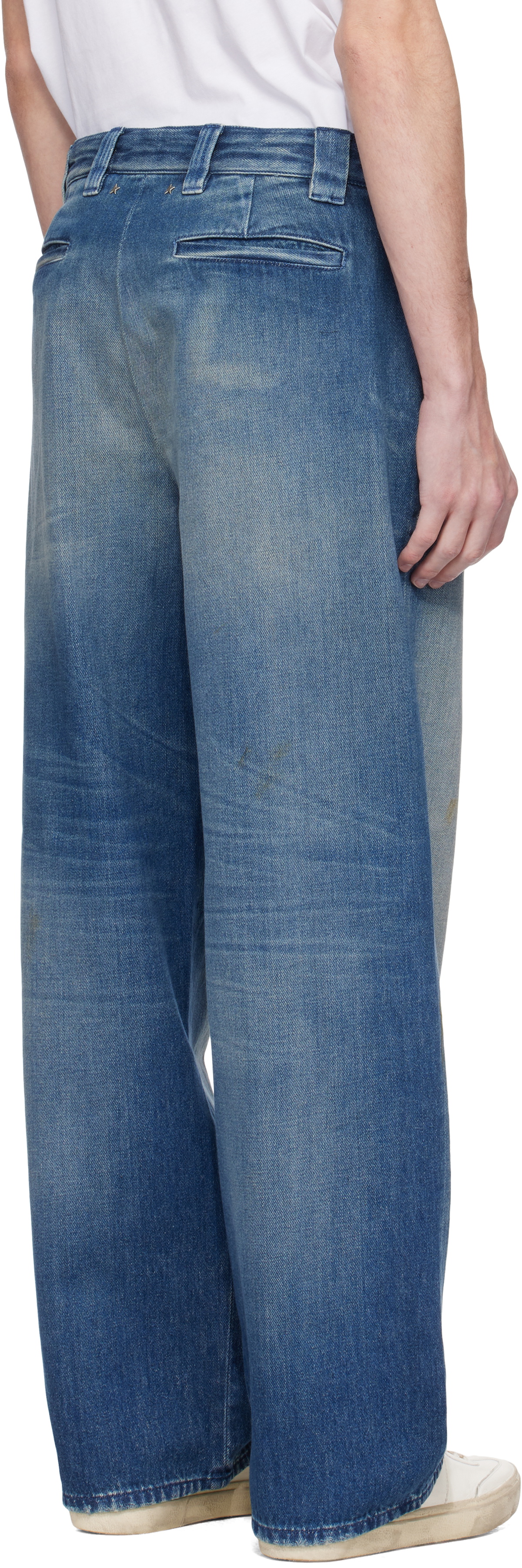Golden Goose Blue Distressed Jeans