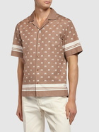 MONCLER Monogram Printed Cotton Shirt