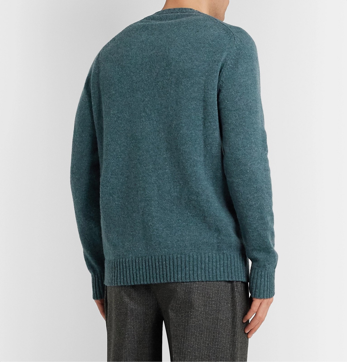 Anderson & Sheppard - Camoshita Shetland Wool Sweater - Blue Anderson ...