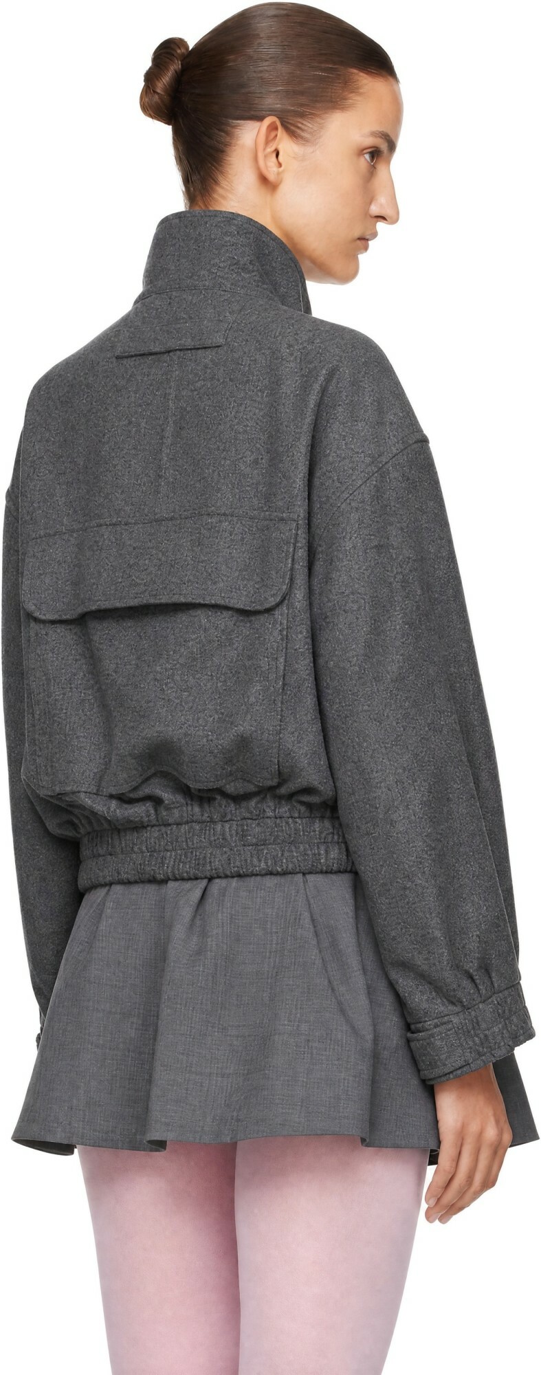 Sandy Liang Gray Papas Jacket