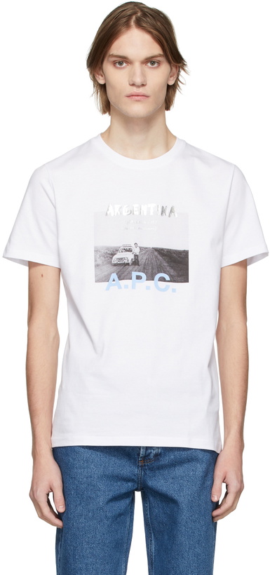 Photo: A.P.C. White Lucien T-Shirt