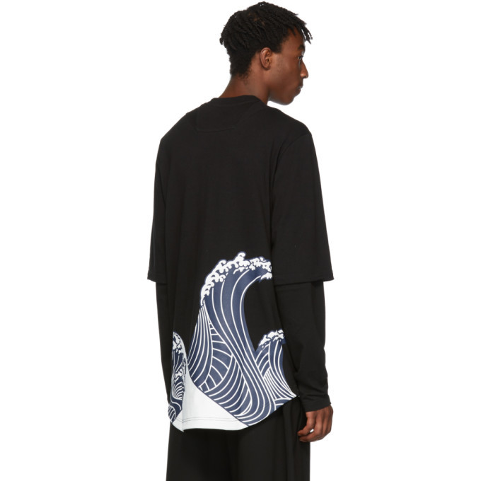 D.Gnak by Kang.D Black Wave T-Shirt