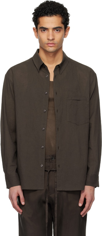 Photo: POST ARCHIVE FACTION (PAF) Brown Archive Shirt