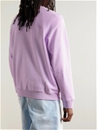 Casablanca - Mind Vibrations Printed Organic Cotton-Jersey Sweatshirt - Purple