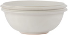 BKLYN CLAY White Saturn Dinnerwear Cereal Bowl & Eggo Plate Set