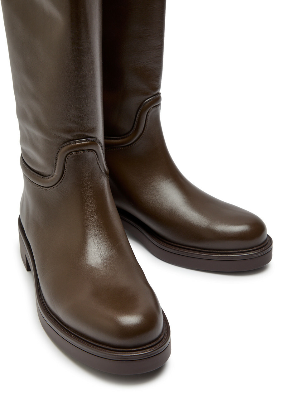 Stuart Weitzman Celia Leather Knee-high Boots Brown