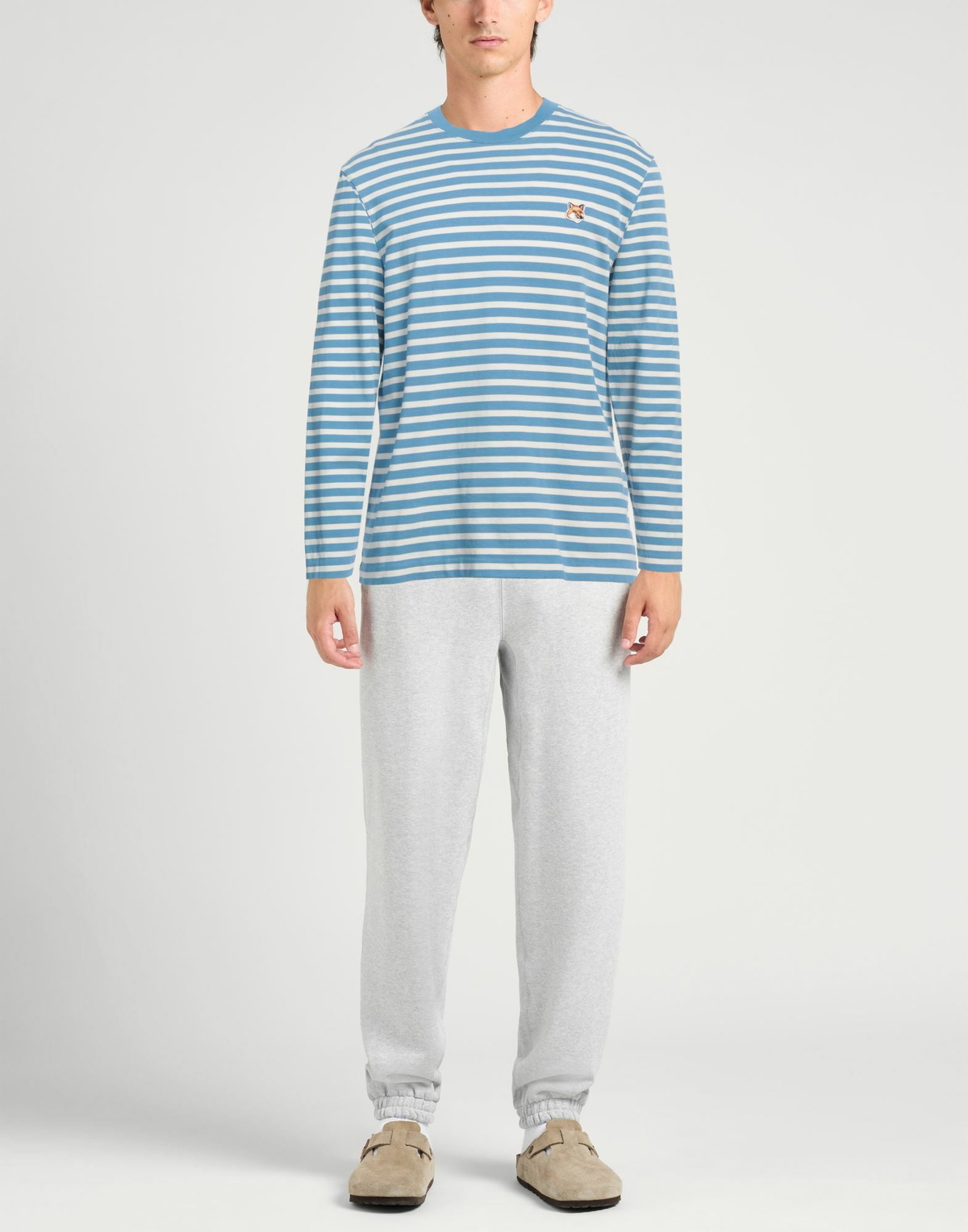 Maison Kitsuné Mens T-shirt in Light blue