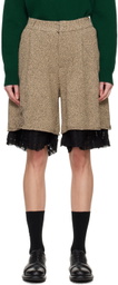 ADER error Beige Varto Shorts
