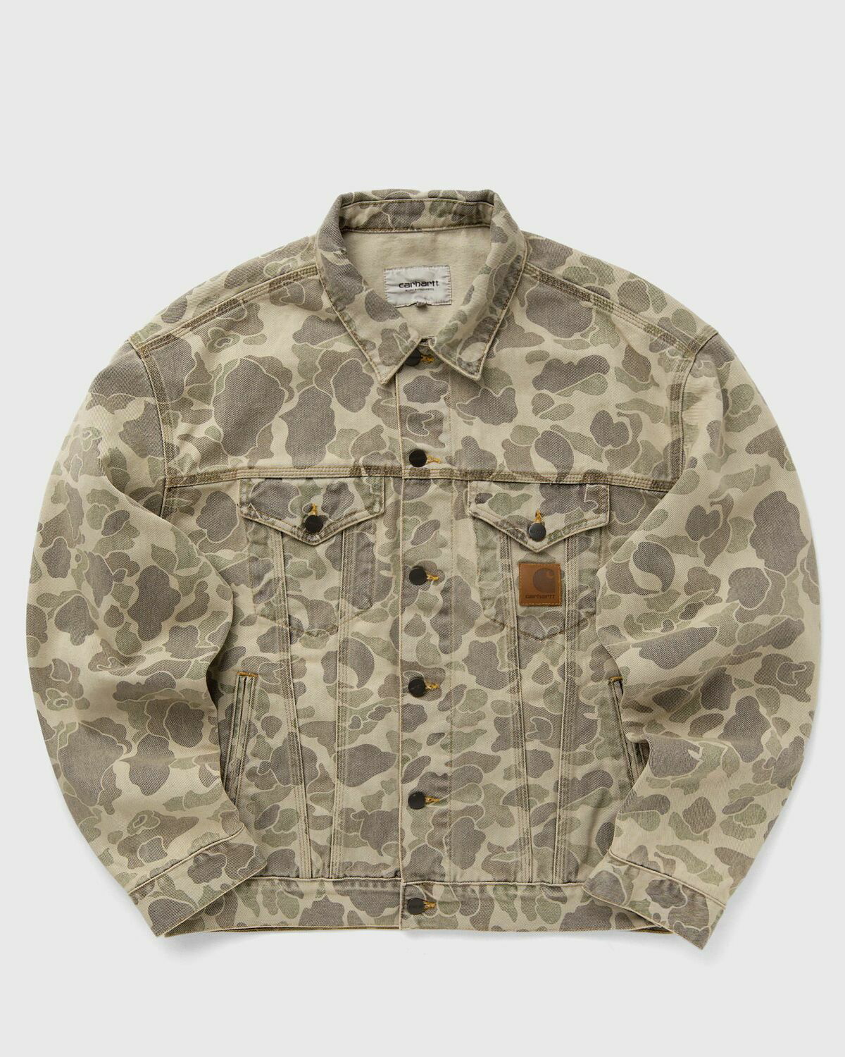 Carhartt Wip Duck Helston Jacket Green Denim Jackets