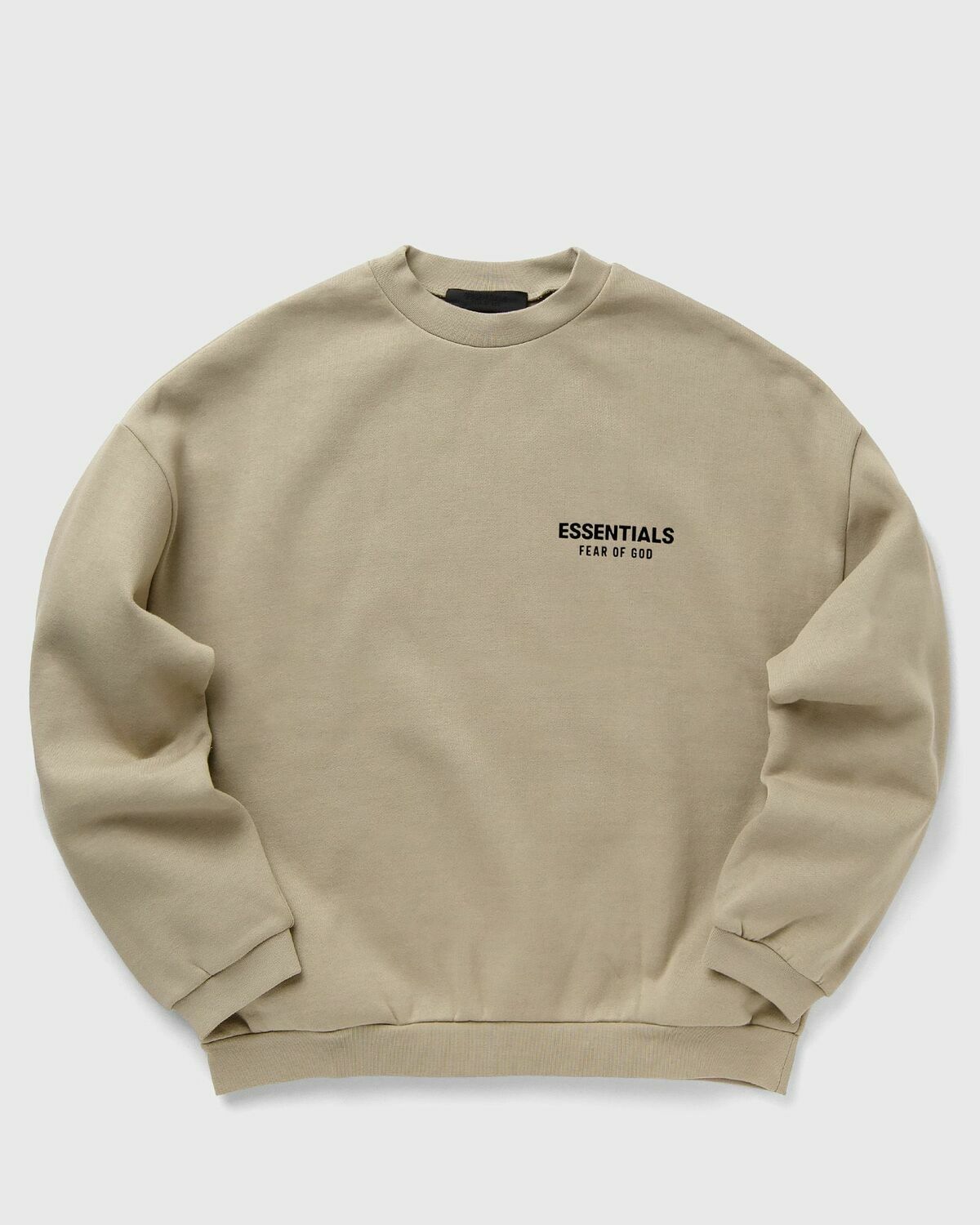 Fear of God Essentials FLEECE CREWNECK Beige Mens Sweatshirt Fear Of ...