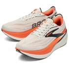 Brooks Men's Hyperion Max 4 in Grey/Tigerlily/Black