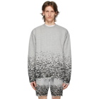 John Elliott Grey Burn Out Sweater