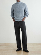 Inis Meáin - Boatbuilder Ribbed Cashmere Sweater - Blue